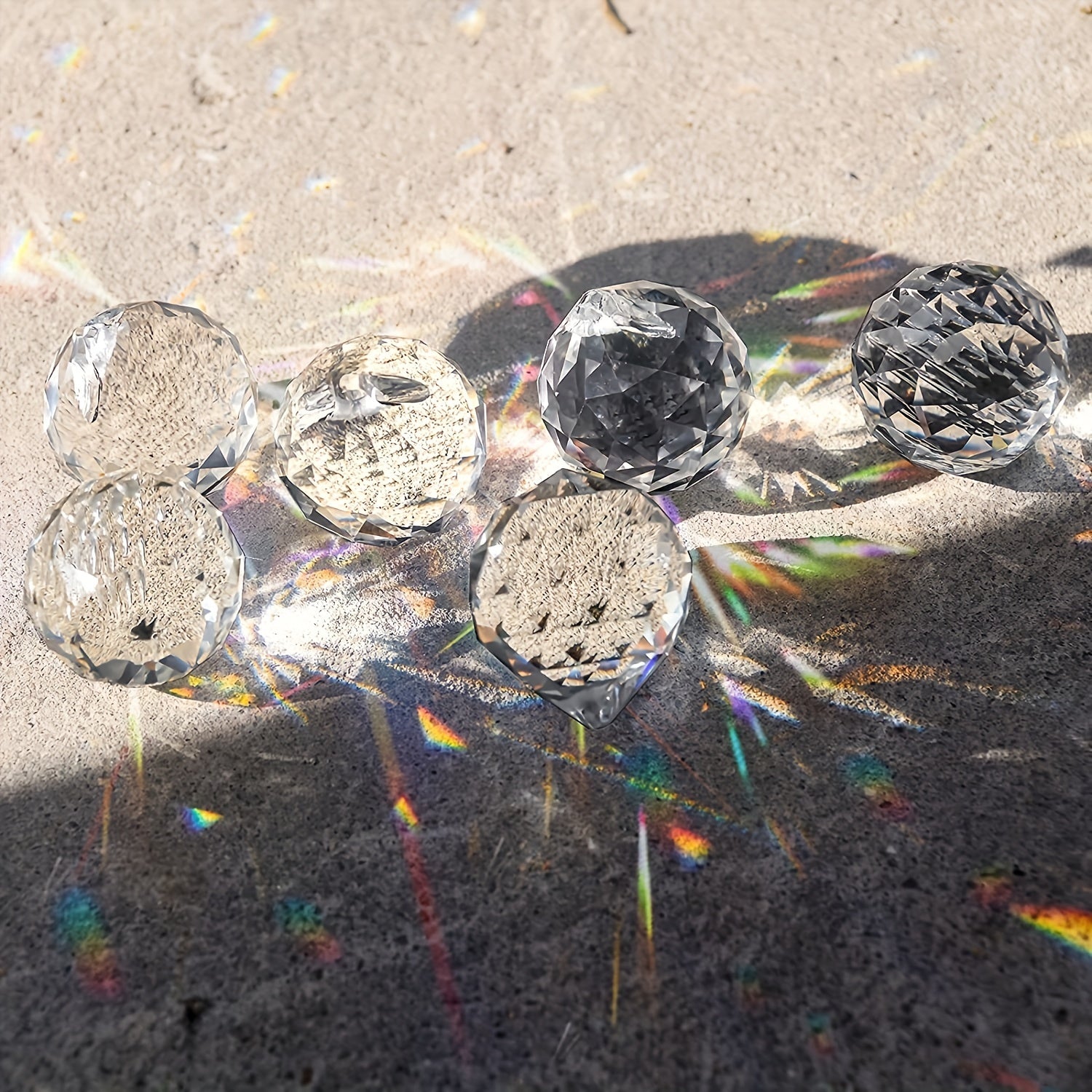 12pcs Crystal Sun Catchers – Rainbow Glass Orbs for Window Decor