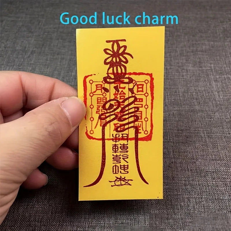 5-Pack Feng Shui Paper Amulets for Luck and Love, Chinese Tr
