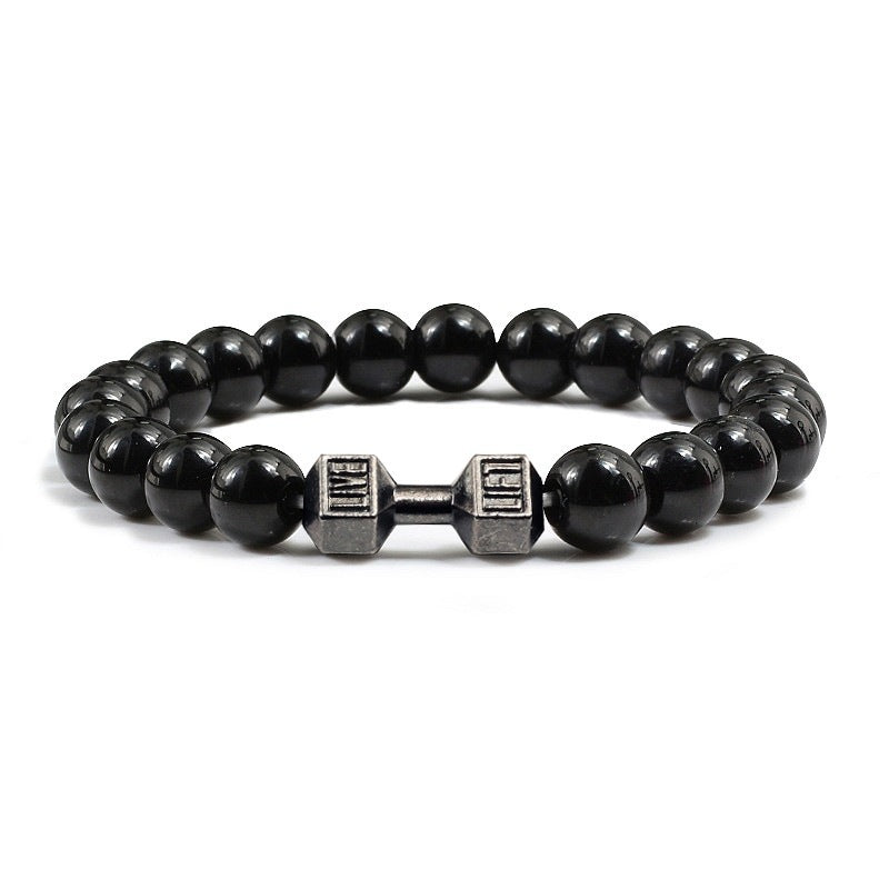 Clarity Stone Bracelet – Tranquil Blue Beads for Mindful Living